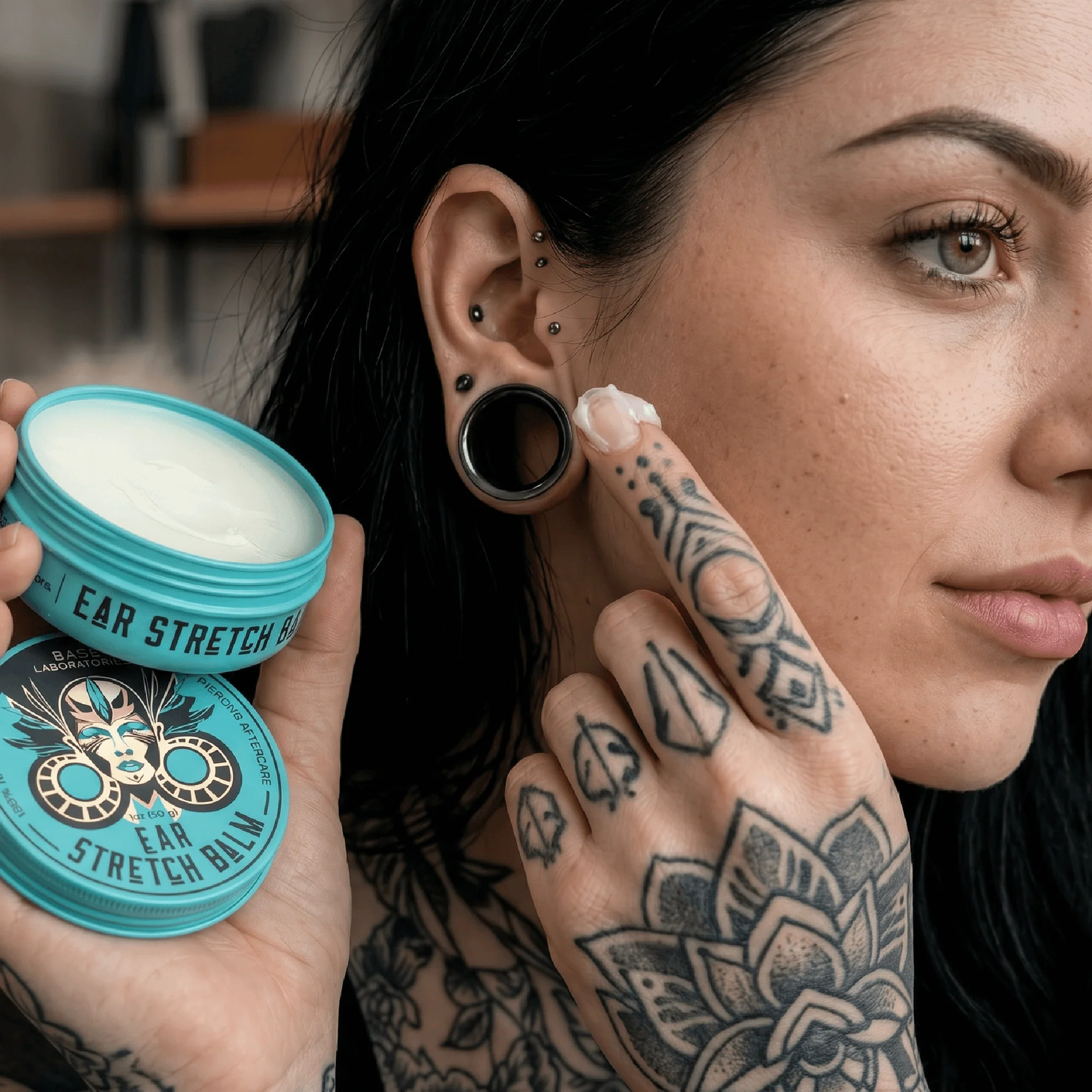 Piercing Aftercare Ear Stretch Balm (1.7oz) Wholesale - Image 4