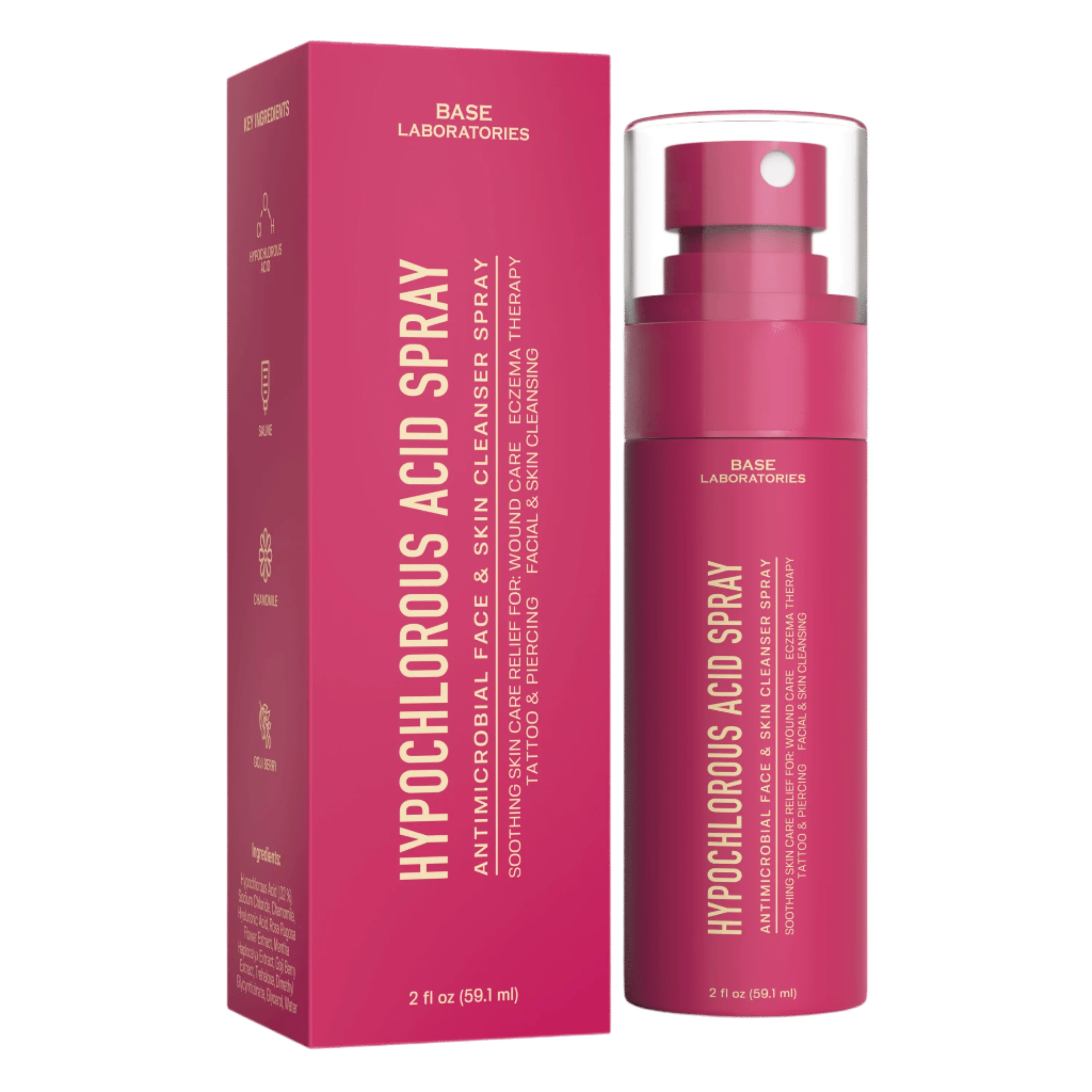 Hypochlorous Acid Spray – Travel Size Facial Toner & Skin Repair Cleanser (2oz)